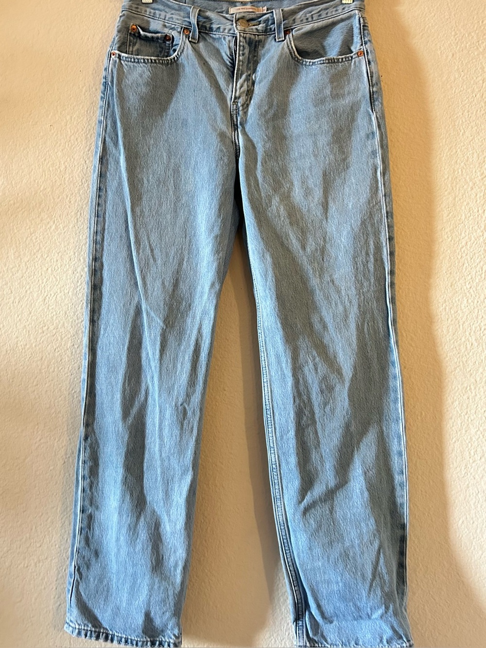 Levi's Light Blue Straight Leg Jeans - Picture 6 of 10